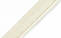 Paspel Paspol  / Biese Satin - 10 mm breit - creme weiß