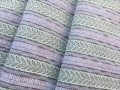Jacquard - Bordürenstoff Streifen gewebt - knitterarm  - grau anthrazit grün  180 cm