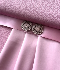 Wollsatin-Jacquard-Dirndl-Stoffpaket-altrosa-zartrosa-Verena