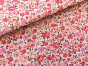 Dirndl-Stoff-Blumen---millefiori---creme-wei-koralle-zartgrn---50-cm