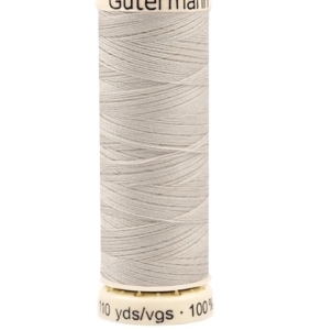 Gtermann-universal-Polyester-Nhgarn---100m-Spule---Farbe-299-grau-creme