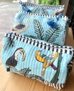 Kosmetiktasche-Beautybag---Handdruck-Stoff-Indien---in-Gre-S-und-L