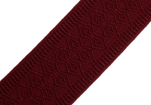 Gummiband-fr-Trachtengrtel---5-cm----weinrot-bordeaux-Dirndlgrtel-elastisch-gewebt----113-cm