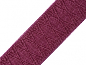 Reststck-Gummiband-fr-Trachtengrtel---4-cm----dunkle-beere-Dirndlgrtel-elastisch--70cm