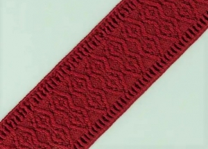 Reststck-Gummiband-fr-Trachtengrtel---4-cm----dunkelrot-Dirndlgrtel-elastisch-107-cm-