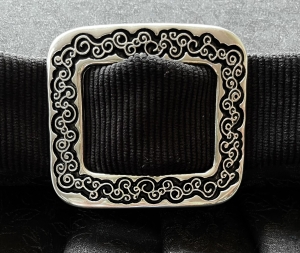 Dirndlschnalle-Grtel---Metall---silberfarben---40mm