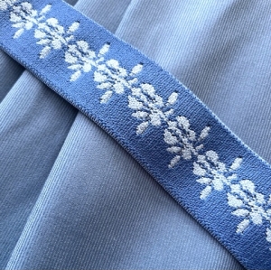 Feincord-Trachtenrock-mit-Gummibund---mittelblau