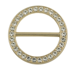Dirndlschnalle-Schliee--Schrze---Metall---Strass--goldfarben