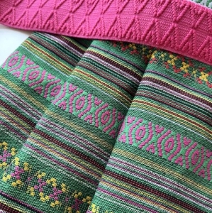 Jacquard-Stoffpaket-Kinderrock-Rock-Querstreifen-Barbara