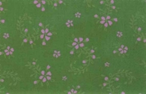 Dirndl-Stoff-Blumen---grn-flieder---50-cm