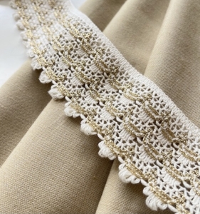 Borte-Zierborte---creme-gold-lurex--6cm-breit-----3-Meter