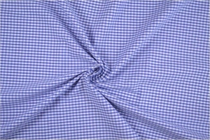 Reststck-VICHY-KARO-Stoff---mittelblau---3-mm-Karo---150-cm