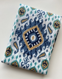 Baumwollstoff---Indien----geometrisches-Muster---50-cm