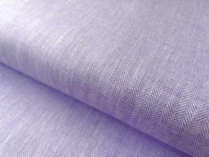 Reststck-Fischgrat-Halbleinen-Baumwoll-Leinenstoff---Twill----flieder----60-cm
