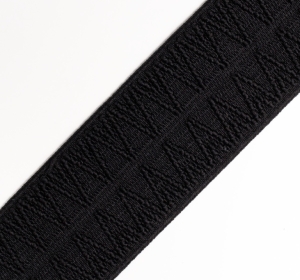 Reststck-Gummiband-fr-Trachtengrtel---5-cm----schwarz-Dirndlgrtel-elastisch-gewebt--90-cm