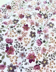 Trachten-Dirndl-Baumwolle----Blumen----wei-bordeaux-grn---50cm