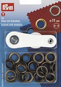 PYRM-sen-und-Scheiben----Durchmesser-11-mm---fr-Schlieen-mit-Dorn---altmessing