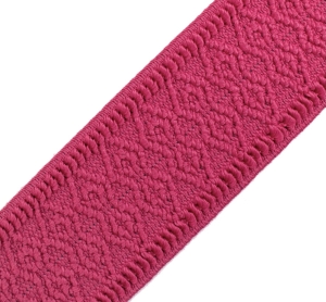 Reststck-Gummiband-fr-Trachtengrtel---4-cm----pink-Dirndlgrtel-elastisch-gewebt--66cm