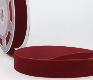 Reststck-Samtband-Samt-Samtbnder---10-mm-breit---col-71-weinrot--145cm