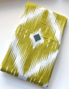 Baumwollstoff---Indien----geometrisches-Muster-grn---50-cm