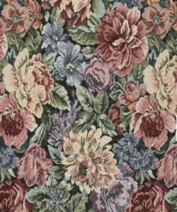 Gobelin-Jacquard-Stoff-Dirndl---Blumen----200-cm