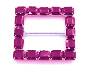 Dirndlspange-Schliee--Schrze---Metall---pink--silberfarben-33mm