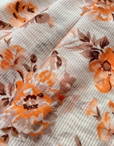 Italienischer-Voile---Streifen-Blumen-----100-cm