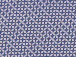 Reststck-Baumwollstoff-Popeline---Ornamente----mittelblau---180-cm