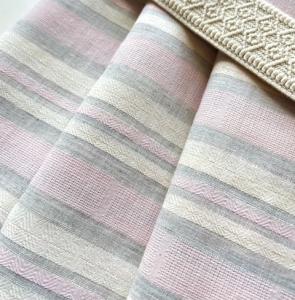 Jacquardrock-mit-Gummibund---Querstreifen-creme-rosa