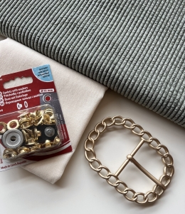 Materialpaket-fr-einen-Breitcord-Grtel---salbeigrn
