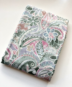 Baumwollstoff---Indien----salbei-Paisley---50-cm