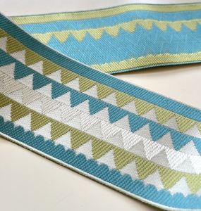 Borte-Jacquardband-Zierborte---Zackenmuster--6cm-breit----300cm