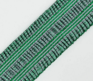 Gummiband-fr-Trachtengrtel---4-cm----Falten-smaragdgrn-lurex-Dirndlgrtel-elastisch