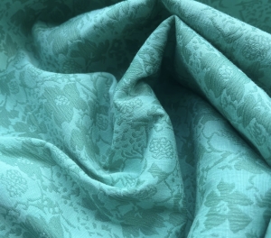 Italienischer-Jacquard---Dirndlstoff--gewebt----seegrn---300-cm