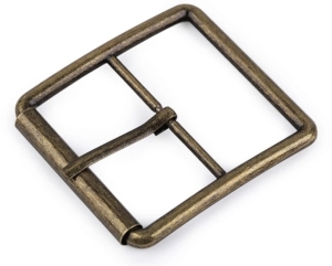 Grtelschnalle-mit-Dorn---Schliee---Metall-altmessing-----40-mm