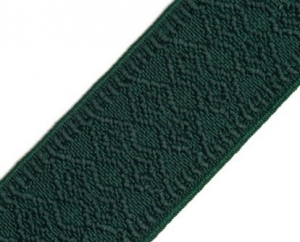 Reststck-Gummiband-fr-Trachtengrtel---4-cm----tief-dunkelgrn-Dirndlgrtel-elastisch-155cm