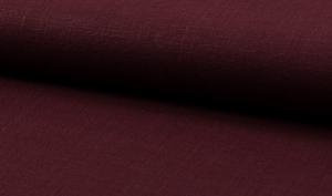 Reststck-Leinenstoff----bordeauxrot----Dirndl---140-cm