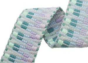 Dirndlgrtel---feste-Jacquardborte--Zacken---40-mm-breit----3-Meter
