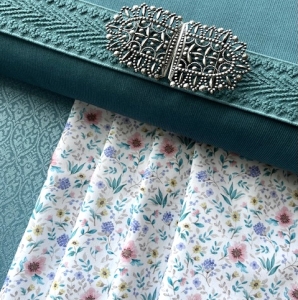 Wollsatin-Samtcord-Jacquard-Dirndl-Stoffpaket-Heidi