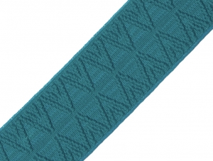 Reststck-Gummiband-fr-Trachtengrtel---4-cm----trkis-Dirndlgrtel-elastisch-115cm