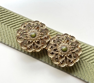 Dirndlschnalle-Elisabeth-Schliee--Schrze---gold-grn