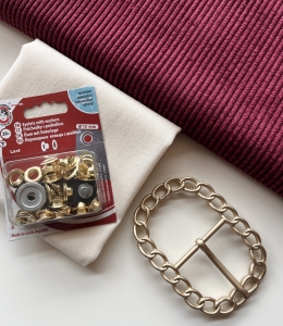 Materialpaket-fr-einen-Breitcord-Grtel-bordeauxrot