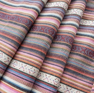 Jacquard-Dirndl-Stoff--knitterfrei---Streifen-Querstreifen---multicolor---150-cm