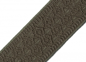 Reststck-Gummiband-fr-Trachtengrtel---4-cm----dunkelgrau-Dirndlgrtel-elastisch-gewebt-67cm