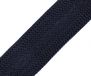 Reststck-Gummiband-fr-Trachtengrtel---4-cm----nachtblau-Dirndlgrtel-elastisch-gewebt--79cm