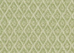 Reststck-Jacquard-Mischgewebe-knitterarm-Ornamentmuster-Waben---zartgrn---200-cm