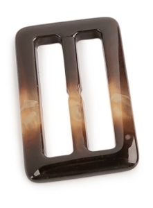 Dirndlspange-Schrzenspange-Schliee--Schrze---dunkelbraun-karamell---45-mm