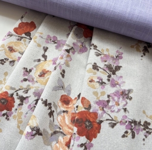 DirndlSchwestern-Wickelrock-Nhpaket-Blumen-creme-flieder