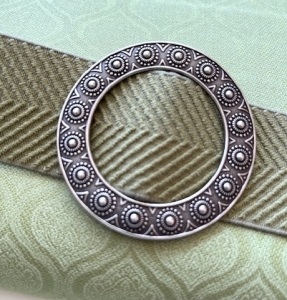 Dirndlschnalle-Schliee--Schrze---Metall---mittelgrau