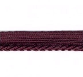 Bild 1 von Reststück Paspel Paspol  / Biese Satin - gedreht - 10 mm breit - aubergine  - Farbe 98  150 cm